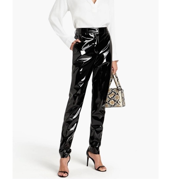 Victoria Beckham Faux Patent Leather Pants - Size 8 UK / Size 4 US - Picture 2 of 6